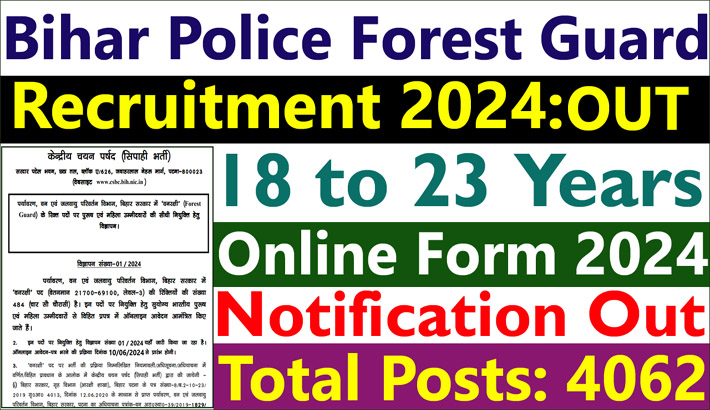 Bihar Police Forest Guard Recruitment 2024