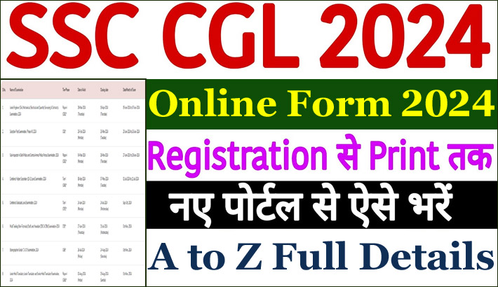 SSC CGL Online Form 2024