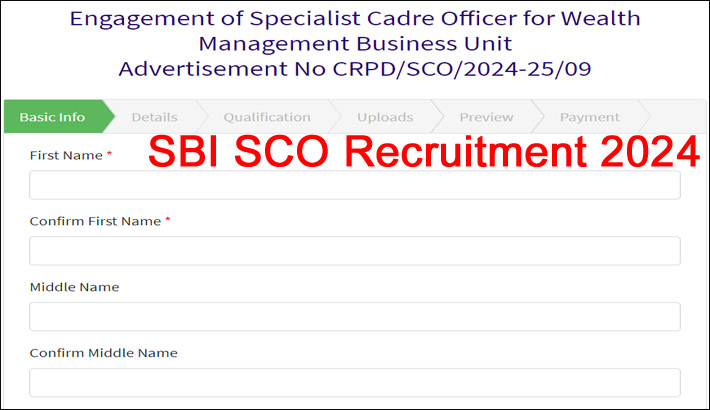 SBI Specialist Officers SCO Recruitment 2024