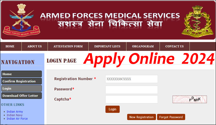 AFMS SSC Medical Officer Recruitment 2024